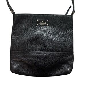 Brand New Kate Spade Black Genuine Leather Crossbody Bag